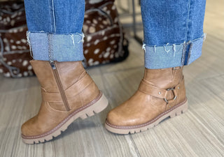 Pick of the Patch Bootie - White Lily Boutique
