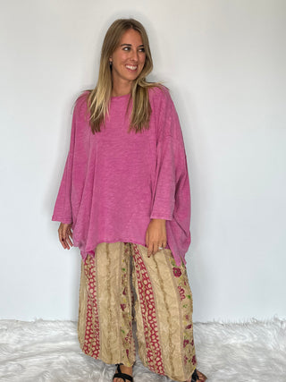 Jaded Gypsy | The Be Free Tunic Top: Vintage Dragonfruit Edition