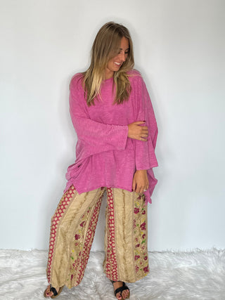Jaded Gypsy | The Be Free Tunic Top: Vintage Dragonfruit Edition