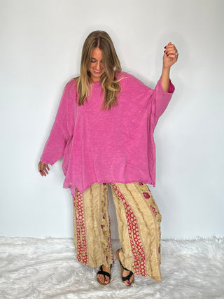 Jaded Gypsy | The Be Free Tunic Top: Vintage Dragonfruit Edition