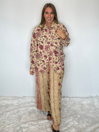 Jaded Gypsy Garden Day Dreamer | Reversible Artisan Cotton Trousers