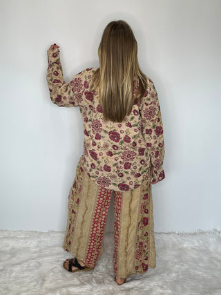 Jaded Gypsy Artisanal Floral Cotton Blouse | The To The Point Shirt