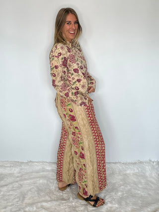 Jaded Gypsy Garden Day Dreamer | Reversible Artisan Cotton Trousers