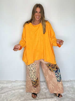 Jaded Gypsy | Be Free Artisan Cotton Tunic Top – Vintage Tangerine