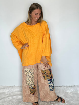 Jaded Gypsy | Be Free Artisan Cotton Tunic Top – Vintage Tangerine