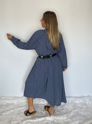 Jaded Gypsy Sweet Nothings Dress - Navy Dot