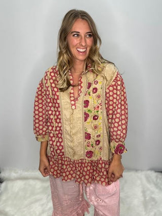 Garden Day Dream Reversible Organic Cotton Top by Jaded Gypsy
