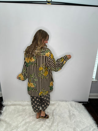 Jaded Gypsy Moon Shade Reversible Jacket - Paisley Dreams