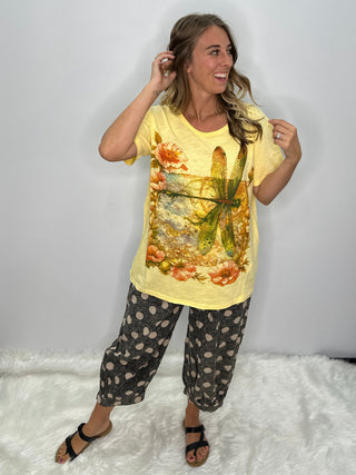 Moon Dance Artisan Cotton Tee - Travel About | Jaded Gypsy Luxury