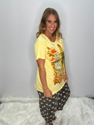 Moon Dance Artisan Cotton Tee - Travel About | Jaded Gypsy Luxury