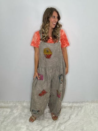 Jaded Gypsy Open Road Artisanal Cotton Overalls