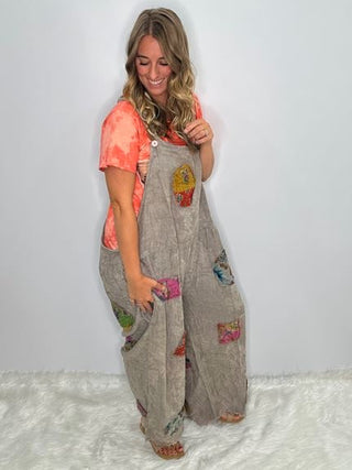 Jaded Gypsy Open Road Artisanal Cotton Overalls