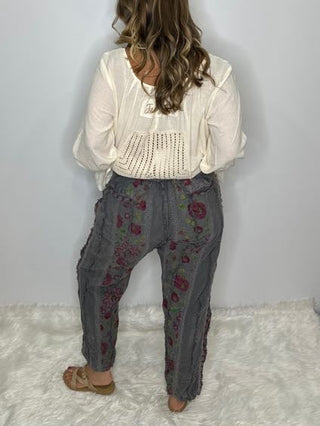Jaded Gypsy Garden Wander Artisanal Relaxed Pants