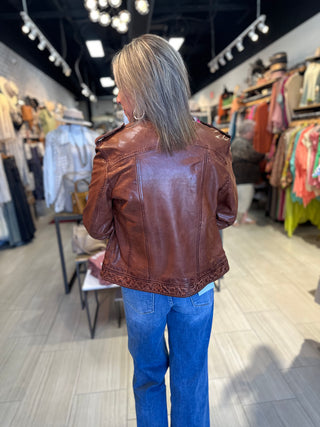 I Can Leather Jacket - White Lily Boutique