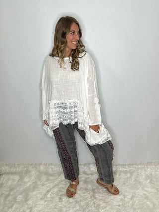 Meadow Wind Top - Parchment by Jaded Gypsy