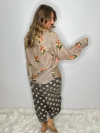 Rose Garden "To The Point" Artisan Cotton Shirt by Jaded Gypsy