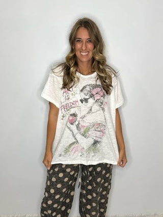 Worn and Weathered Moon Dance Tee - Art of Freedom by House of Jaded Gypsy