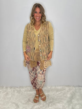 Balinese Walks Vest - Plum Tribal by Jaded Gypsy - Reversible