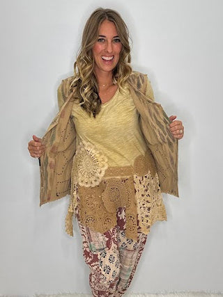 Balinese Walks Vest - Plum Tribal by Jaded Gypsy - Reversible