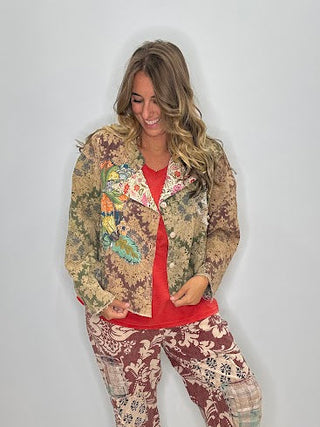 Stardust Rambler Reversible Floral Jacket | Artisan Cotton by Jaded Gypsy