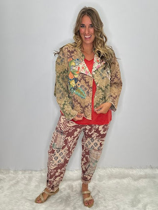 Stardust Rambler Reversible Floral Jacket | Artisan Cotton by Jaded Gypsy