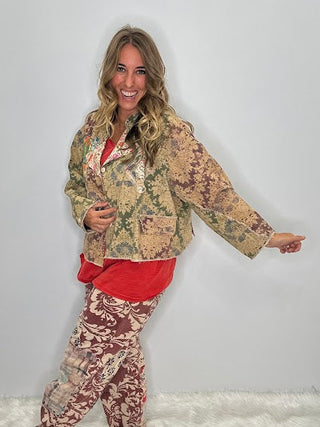 Stardust Rambler Reversible Floral Jacket | Artisan Cotton by Jaded Gypsy