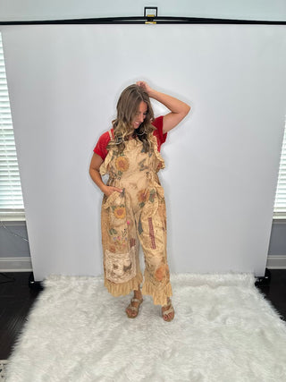 Floral Meadows Overalls - Exclusive Limited Edition- House of Jaded Gypsy