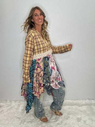 Jaded Gypsy RAYS OF LOVE Artisan Cotton Tunic