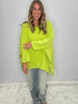 Jaded Gypsy Be Free Top | Artisanal Preshrunk Luxury Cotton In VINTAGE CHARTREUSE