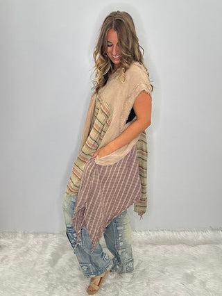 Jaded Gypsy Cloud Dancer Tunic Top - Stripe