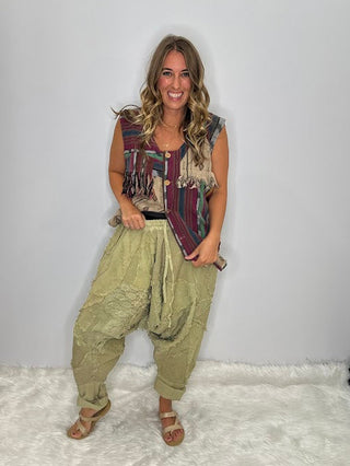 Balinese Walks Vest - Magenta Tribal by Jaded Gypsy