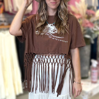 Dibs on the Cowboy Graphic Tee - White Lily Boutique