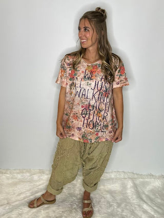 Jaded Gypsy Exclusive 'HOME' Artisanal Cotton Moon Dance Tee