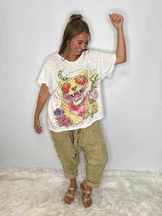 House of Jaded Gypsy | Tigers Love Limited Edition Worn and Weathered Tee