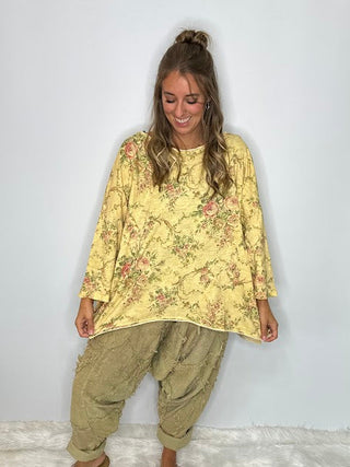 JADED GYPSY MEADOW MIST ARTISANAL COTTON Be Free TUNIC Top 