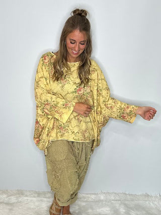 JADED GYPSY MEADOW MIST ARTISANAL COTTON Be Free TUNIC Top 