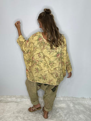 JADED GYPSY MEADOW MIST ARTISANAL COTTON Be Free TUNIC Top 