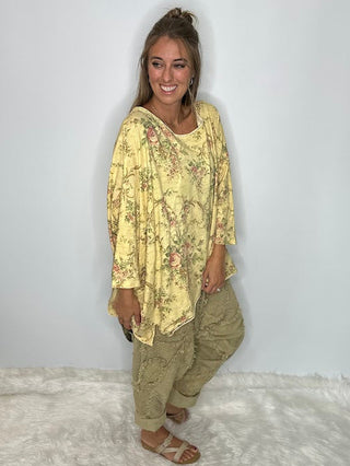 JADED GYPSY MEADOW MIST ARTISANAL COTTON Be Free TUNIC Top 