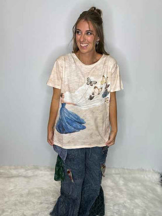 Jaded Gypsy Moon Dance Artisanal Tee - FLOAT AWAY