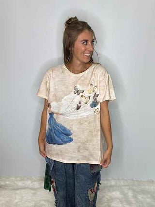 Jaded Gypsy Moon Dance Artisanal Tee - FLOAT AWAY