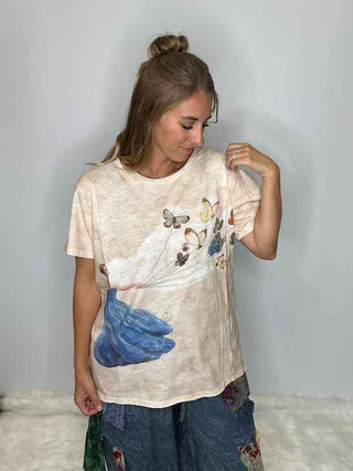 Jaded Gypsy Moon Dance Artisanal Tee - FLOAT AWAY