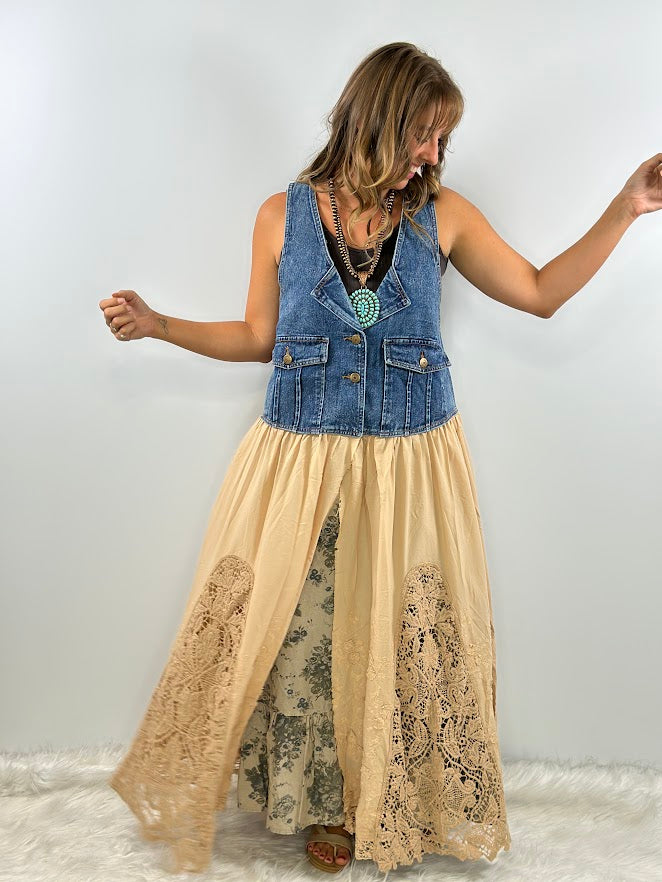 Whispering Willow Lace Vest Duster | Jaded Gypsy Artisanal Collection