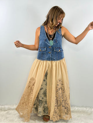 Whispering Willow Lace Vest Duster | Jaded Gypsy Artisanal Collection