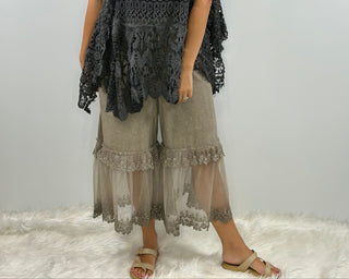 Jaded Gypsy Garden Party Bloomers: Artisan Cotton in Veridian Teal