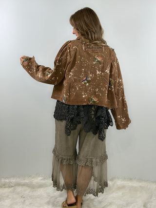 Timeworn Beauty Reversible Jacket in Hazelnut | Jaded Gypsy Artisanal Cotton