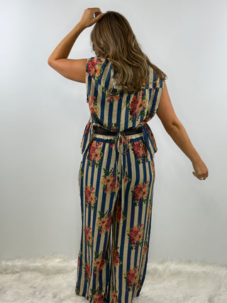 Jaded Gypsy Starlight Drift Pant in Royal Stripe