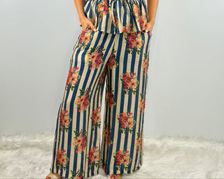 Jaded Gypsy Starlight Drift Pant in Royal Stripe