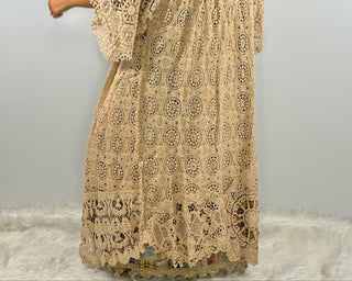 Jaded Gypsy Forever Timeless Crochet Lace Duster – Premium Cotton Heirloom