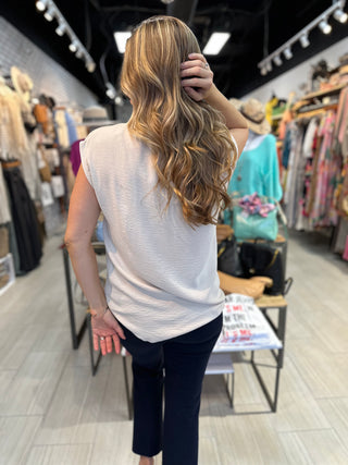Classic Collared V Neck Blouse