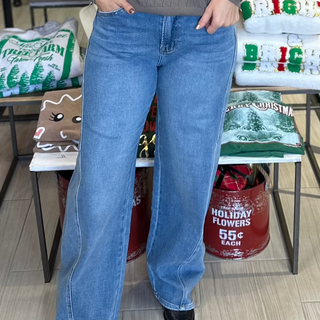 Vervet Super High Rise Wide Barrel Denim Jeans